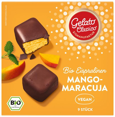 Produktfoto zu Eispralinen Mango-Maracuja vegan, 135 ml (9 Stück)