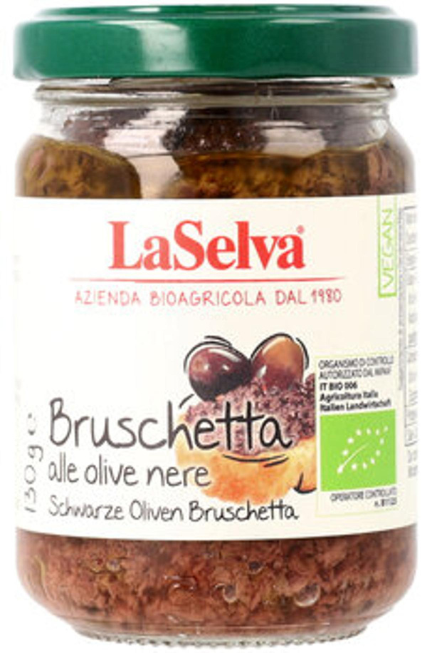 Produktfoto zu Schwarze Oliven Bruschetta, 130 g