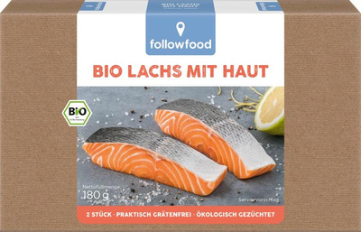 Produktfoto zu TK-Lachs Filets mit Haut, 180 g