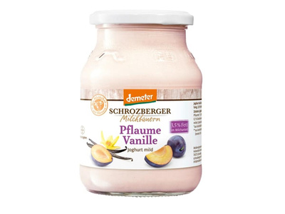 Produktfoto zu Joghurt Pflaume Vanille, 500 g