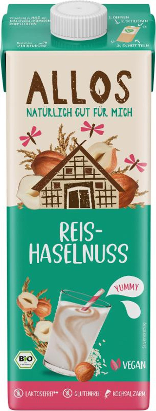 Produktfoto zu Reis-Haselnuss Drink, 1 l