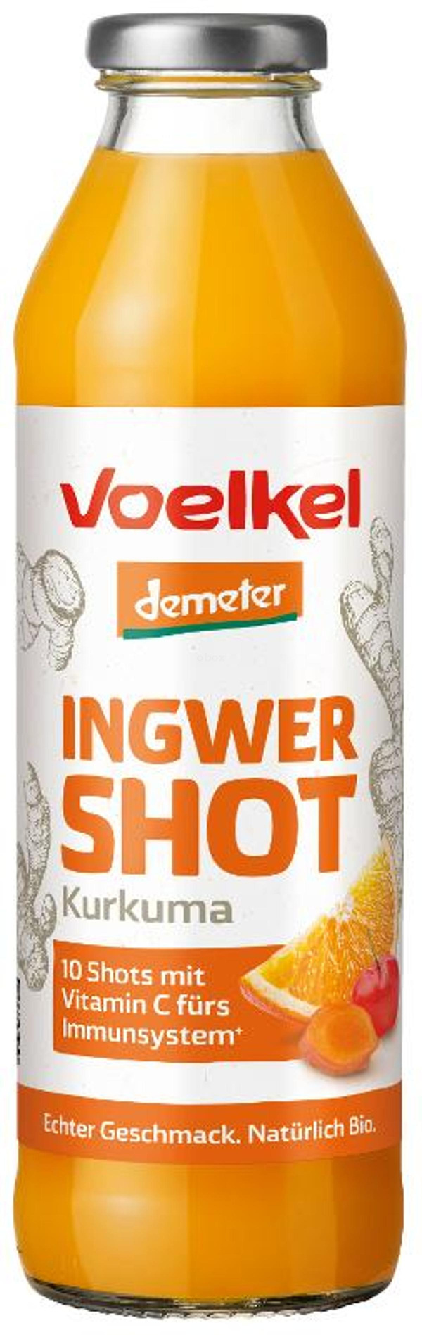 Produktfoto zu Ingwer Shot Kurkuma, 0,5 l