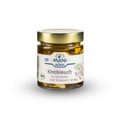 Produktfoto zu Knoblauch in Olivenöl, 185 g