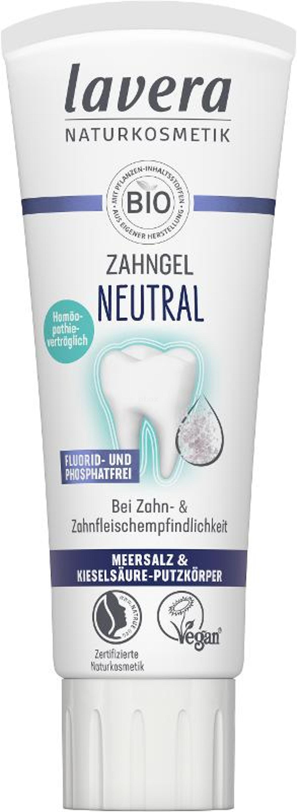Produktfoto zu Zahngel Neutral fluoridfrei, 75 ml
