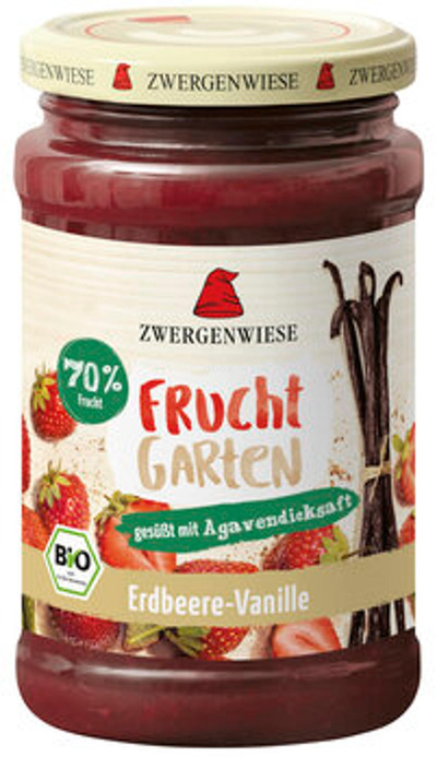 Produktfoto zu Fruchtgarten Erdbeere Vanille, 225 g