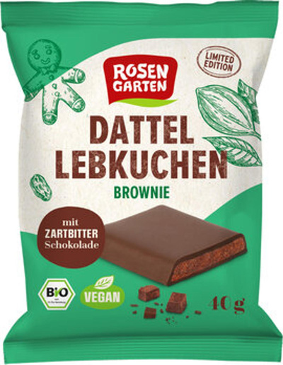 Produktfoto zu Dattel Lebkuchen Brownie, 40 g