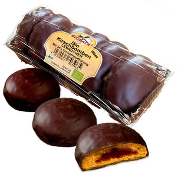 Produktfoto zu Lebkuchen Kirschbomben, 200 g