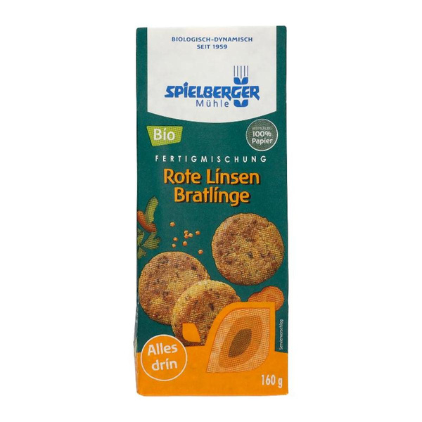 Produktfoto zu Rote Linsen Bratlinge, 160 g