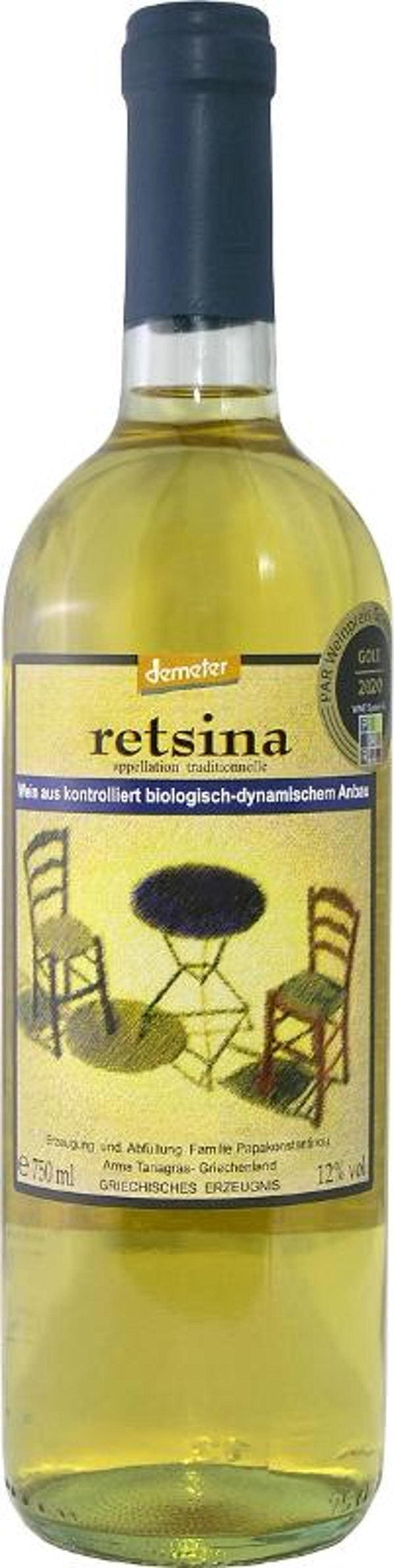 Produktfoto zu Retsina weiß, 0,75 l