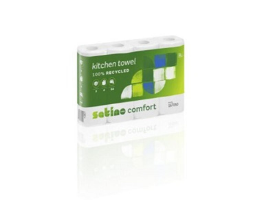 Produktfoto zu Küchenrolle weiß, 3-lagig, 4 Stück