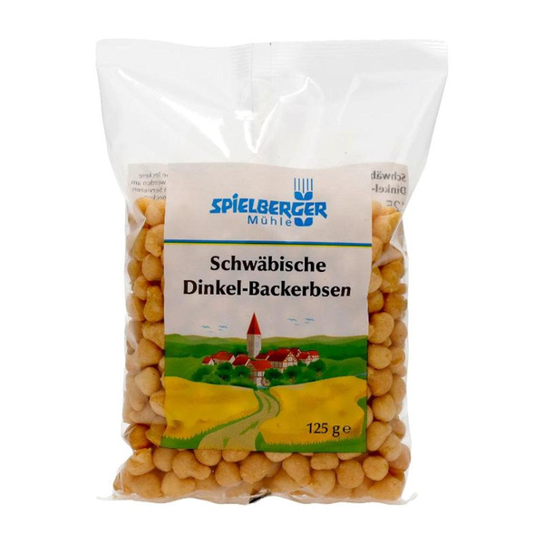 Produktfoto zu Schwäbische Dinkel-Backerbsen, 125 g