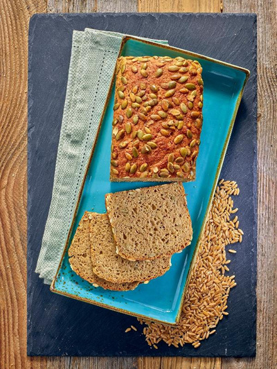 Produktfoto zu Kürbis Kamut® Brot, 500 g - SteinofenBäcker