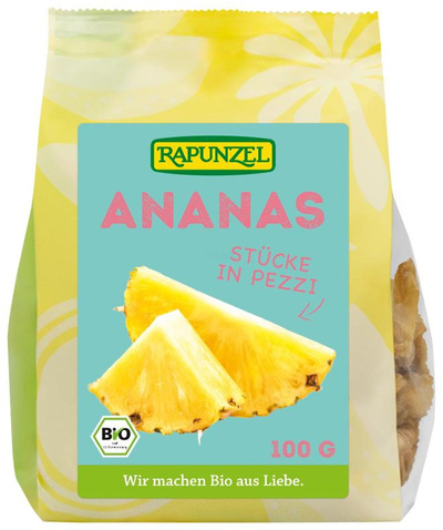 Produktfoto zu Ananas getrocknet, 100 g