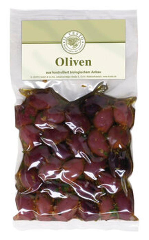 Produktfoto zu Griechische Kalamata mariniert mit Stein, 190 g