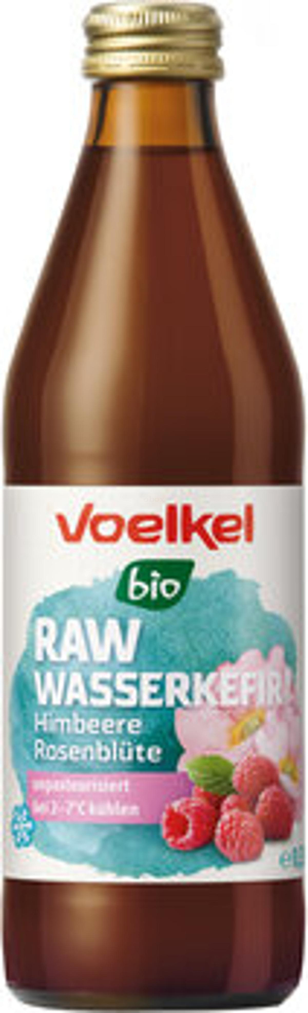 Produktfoto zu RAW Wasserkefir Himbeere Rosenblüte, 0,33 l