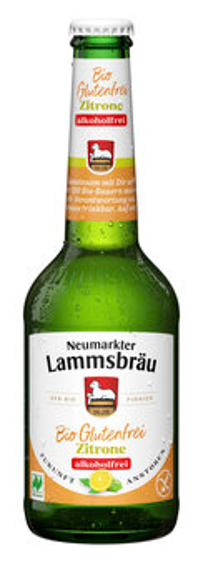 Produktfoto zu Bier Glutenfrei alkoholfrei Zitrone, 0,33 l