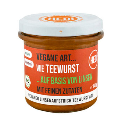 Produktfoto zu Vegane Art Teewurst aus Linsen, 140 g