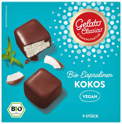 Produktfoto zu Eispralinen Kokos vegan, 135 ml (9 Stück)