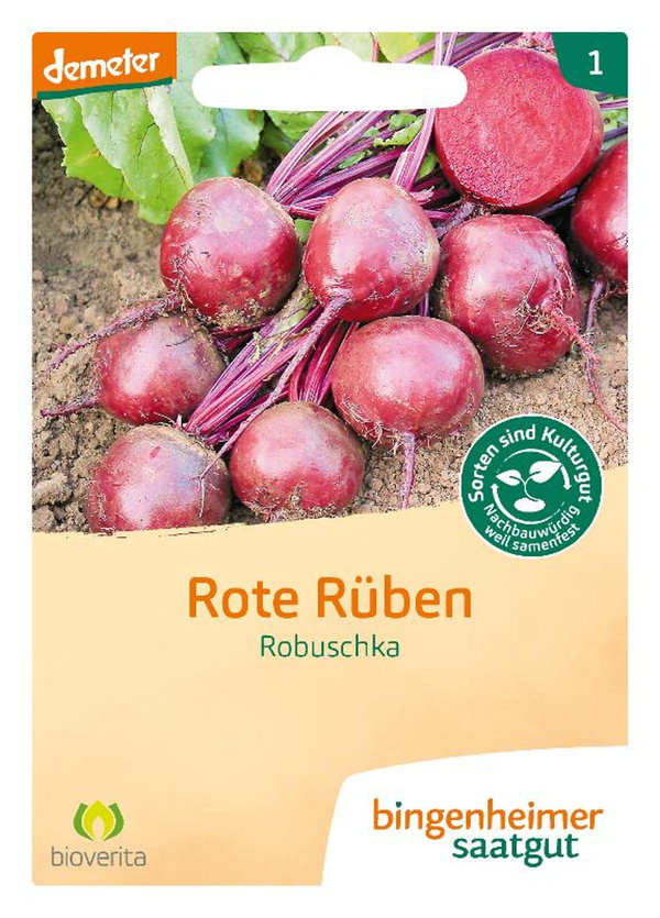 Produktfoto zu Saatgut Rote Rüben_Bete Robuschka