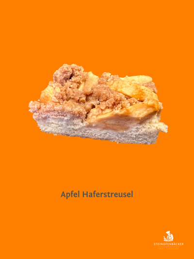 Produktfoto zu Apfel Haferstreusel, 4 Stück - SteinofenBäcker