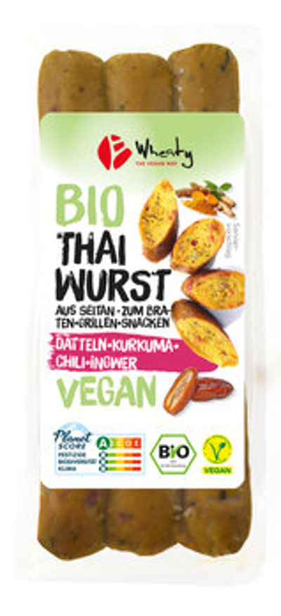Produktfoto zu vegane Thaiwurst, 120 g (4 Stück)