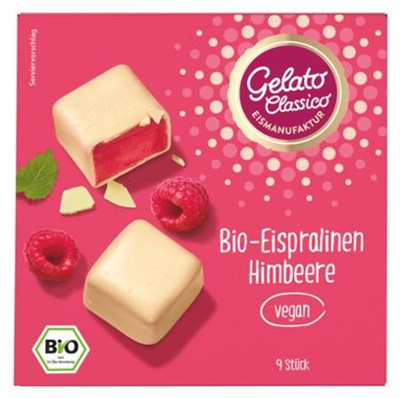 Produktfoto zu Eispralinen Himbeere vegan, 135 ml (9 Stück)