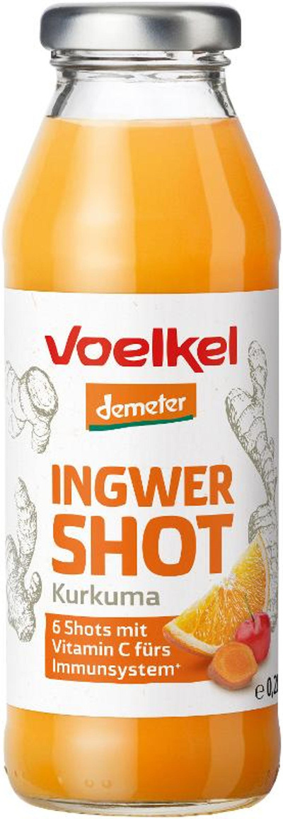 Produktfoto zu Shot Ingwer & Kurkuma, 0,28 l