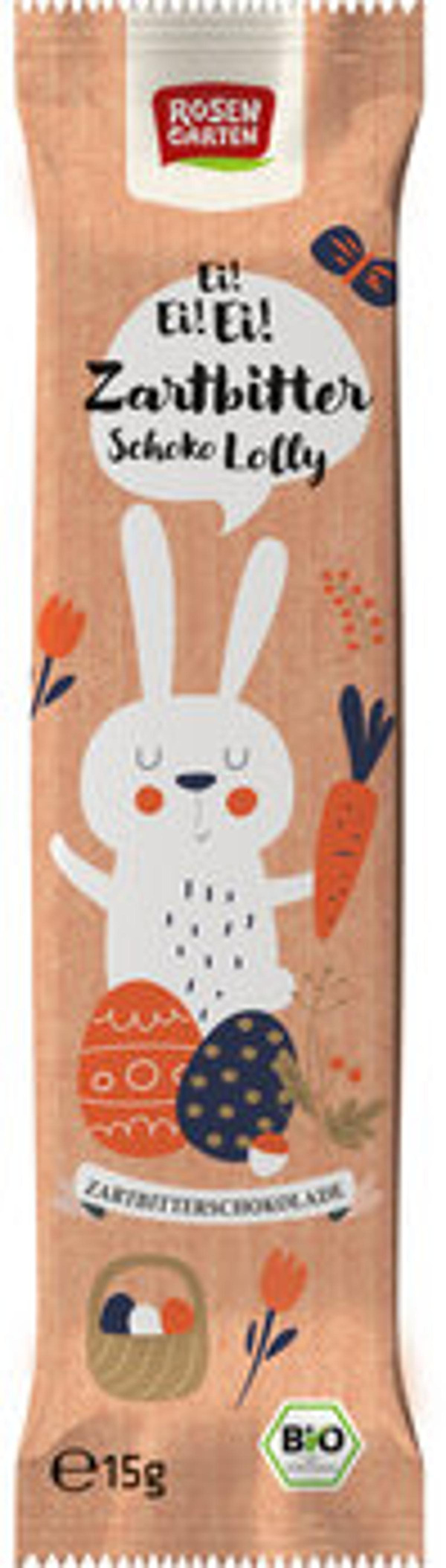 Produktfoto zu Zartbitter Schoko Lolly Hase, 15 g
