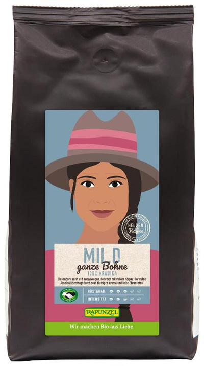 Produktfoto zu Heldenkaffee Mild ganze Bohne, 500 g