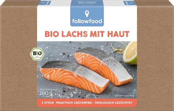 Produktfoto zu TK-Lachs Filets mit Haut, 180 g