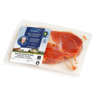 Produktfoto zu Putensteak, 2 Stück ca. 320 g gewürzt