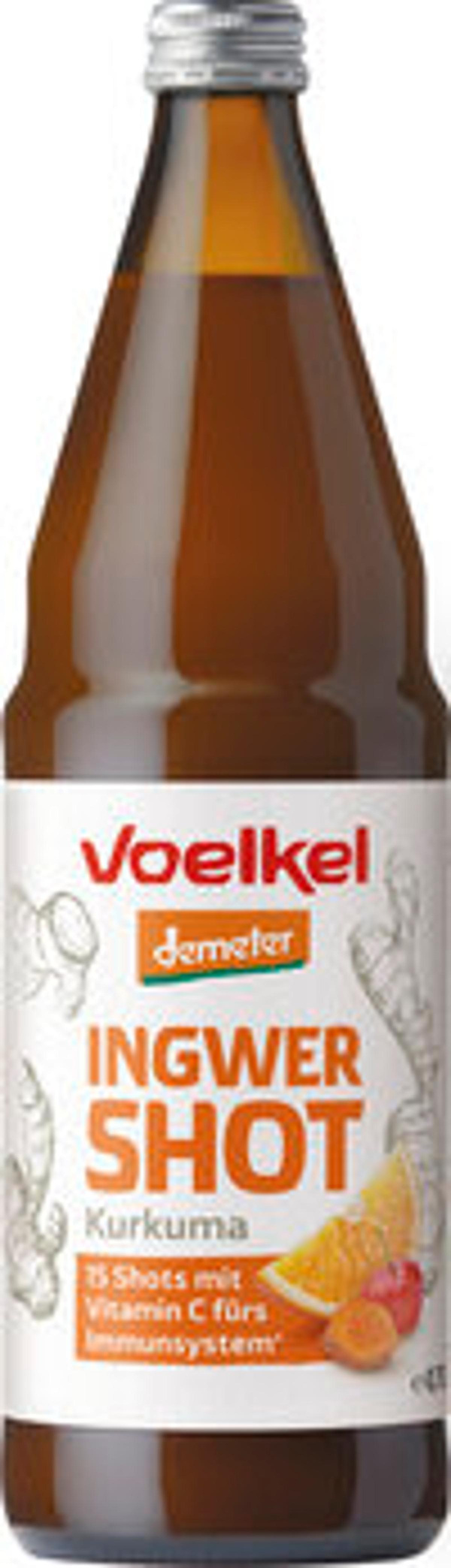 Produktfoto zu Shot Ingwer & Kurkuma, 0,75 l