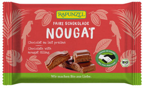 Produktfoto zu Nougat Schokolade, 100 g