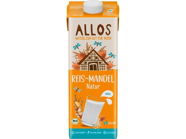Produktfoto zu Reis-Mandel Drink ungesüßt, 1 l
