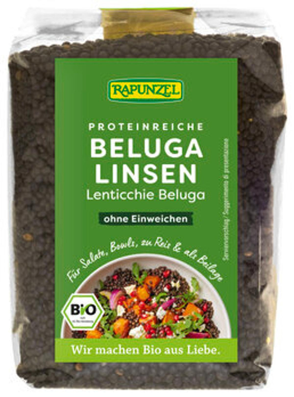 Produktfoto zu Beluga Linsen schwarz, 500 g