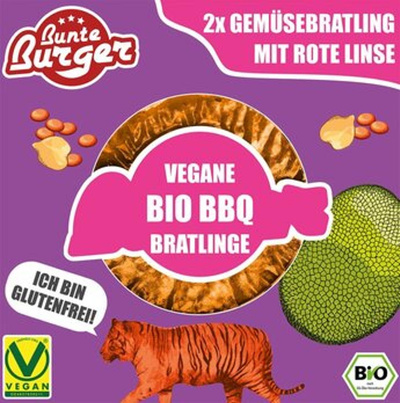 Produktfoto zu Red Lentil BBQ-Style Burger, 160 g (2 Stück)
