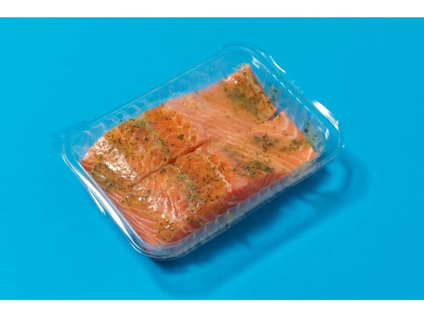 Produktfoto zu Lachsfilet mariniert mit Haut, 200 g (2 Stück)