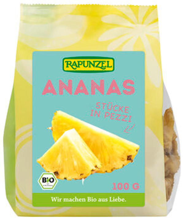 Produktfoto zu Ananas getrocknet, 100 g