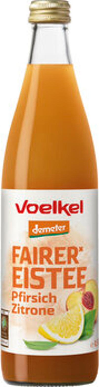 Produktfoto zu Fairer Eistee Pfirsich-Zitrone, 0,5 l