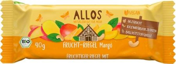 Produktfoto zu Fruchtriegel Mango, 40 g - 40% reduziert, da MHD 06.10.2026
