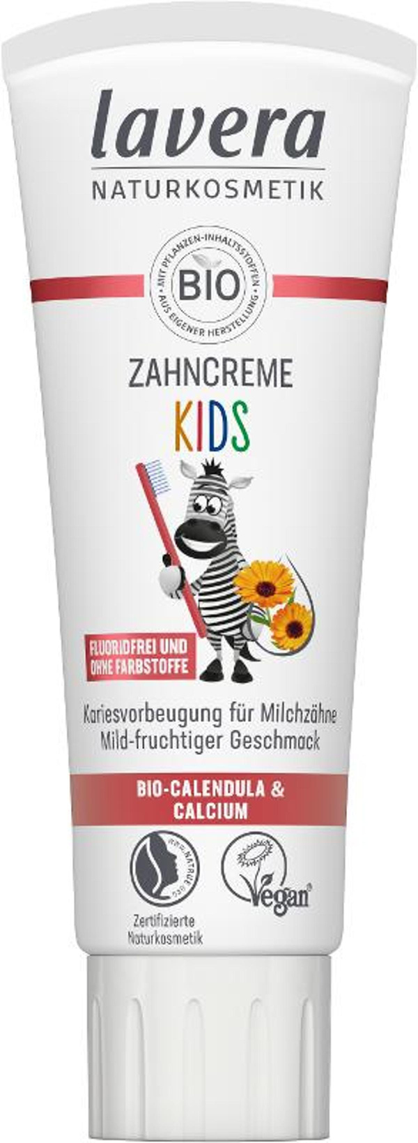 Produktfoto zu Zahncreme Kids fluoridfrei, 75 ml