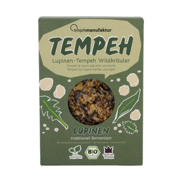 Produktfoto zu Tempeh Lupinen Wildkräuter, 170 g