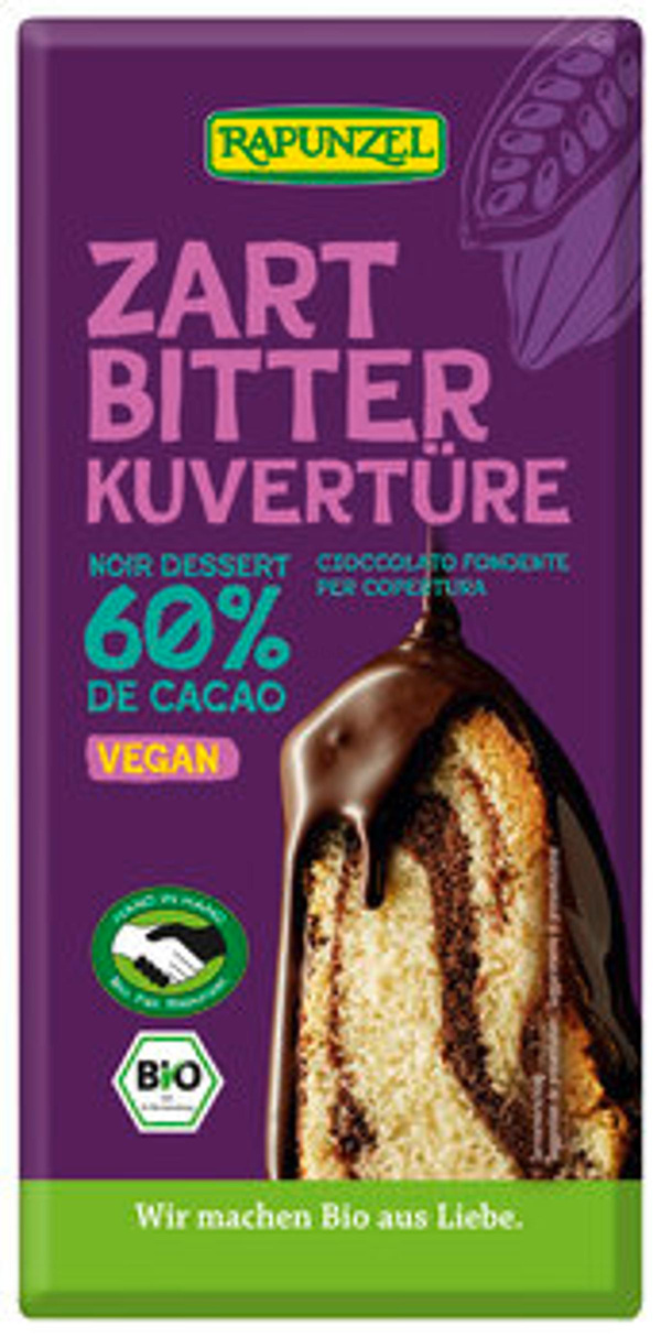Produktfoto zu Zartbitter Kuvertüre, 200 g