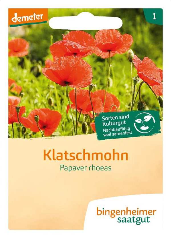 Produktfoto zu Saatgut Blumen Klatschmohn