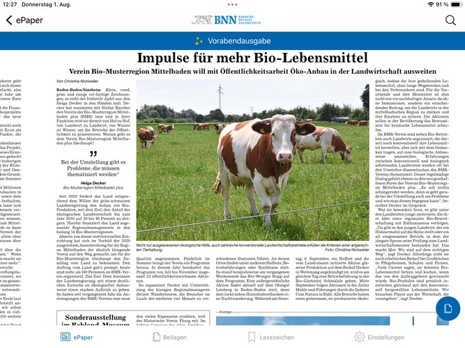 Bio-Musterregion Mittelbaden+