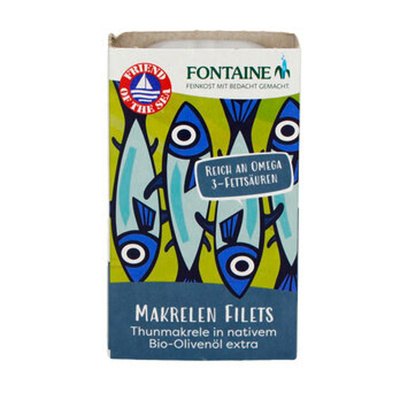 Produktfoto zu Makrelenfilet in Olivenöl, 120 g