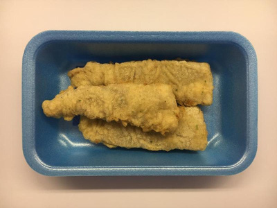 Produktfoto zu Seelachsfilet in Backteig vorgebacken, ca. 0,25 kg