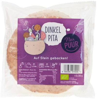 Produktfoto zu Dinkel Pita Taschen, 260 g (4 Stück)
