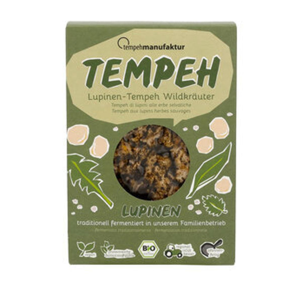Produktfoto zu Tempeh Lupinen Wildkräuter, 170 g