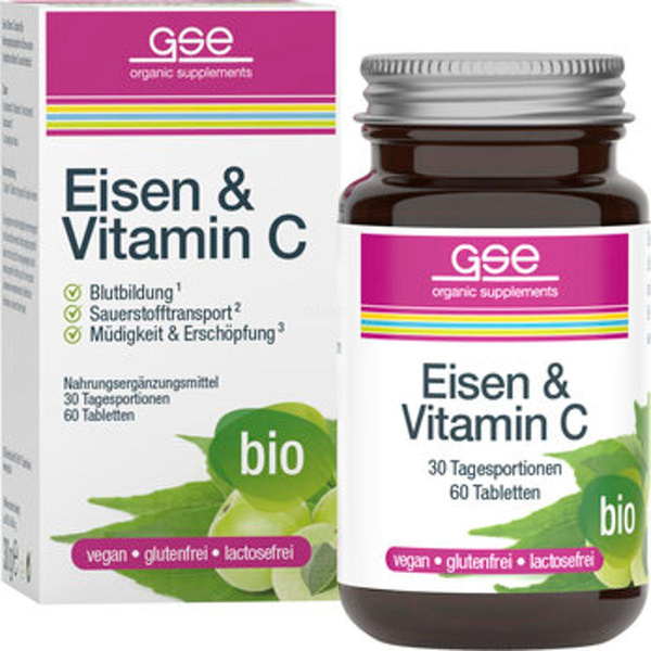 Produktfoto zu Eisen und Vitamin C, 60 Tabletten